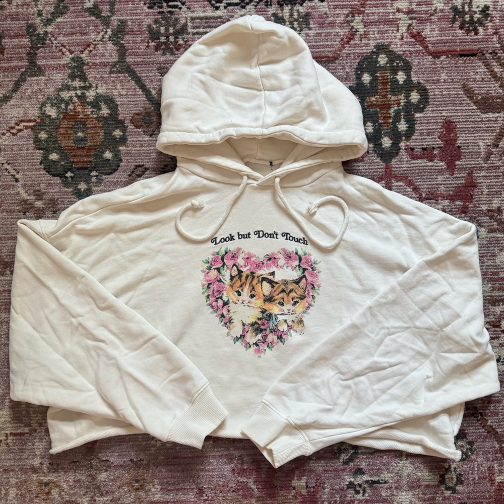 Forever21 Coquette Cat Hoodie